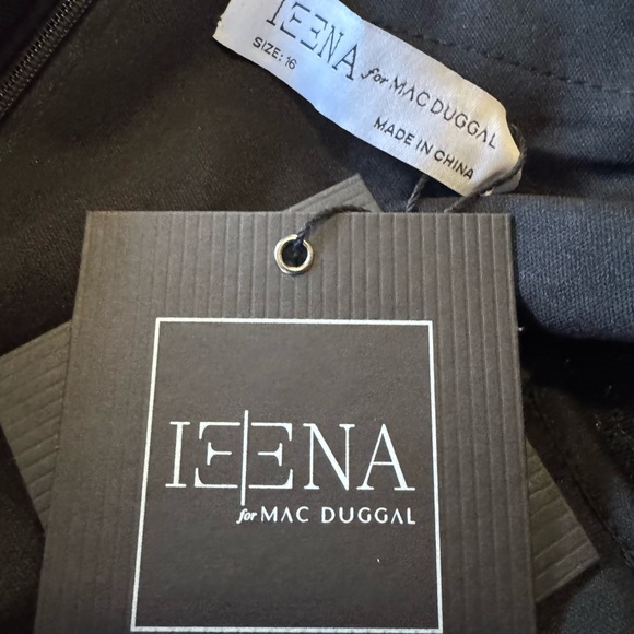 Ieena by Mac Duggar Size 16 NWT Black Sequin Elegant Dress. Size 16 - Picture 12 of 16